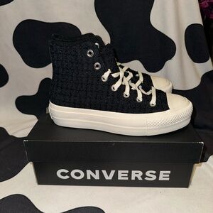 Converse Platform Size 6 Black